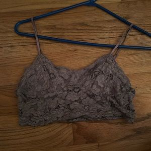 Shein lavender lace crop tank